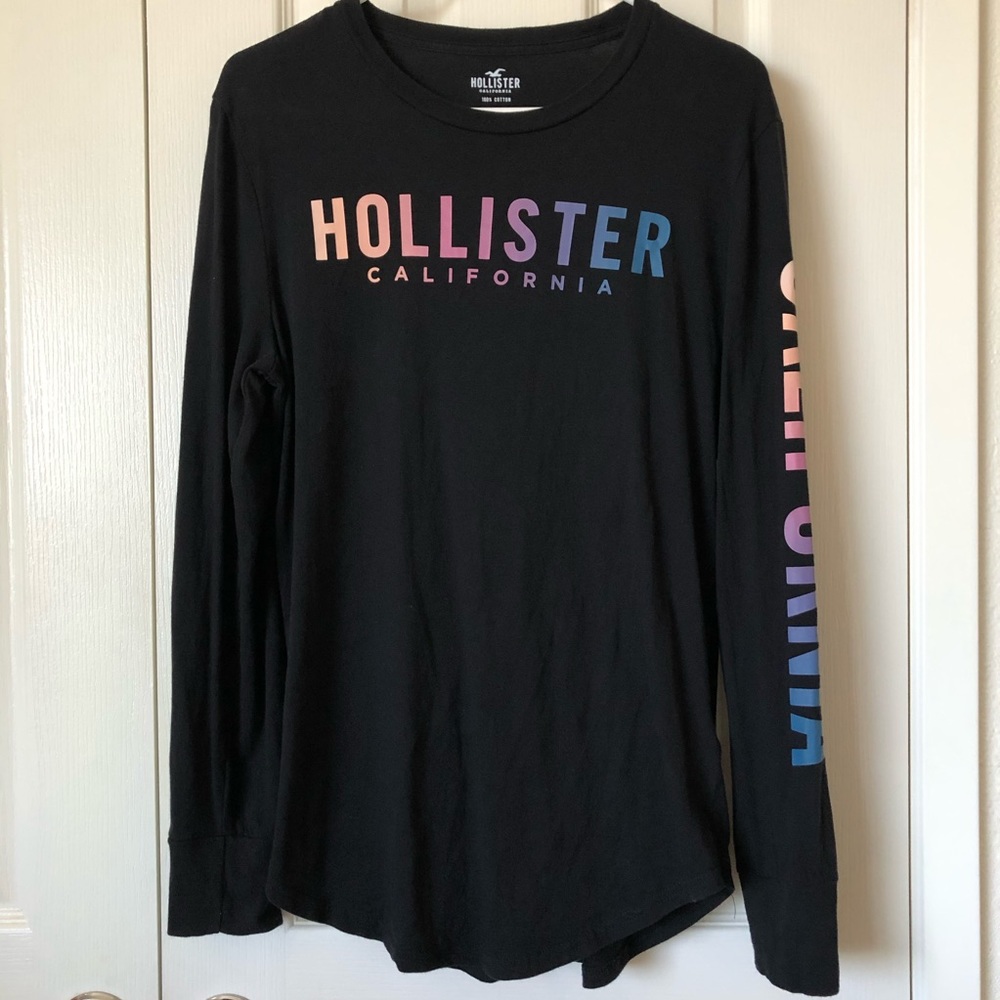 🥳Ombré Logo Graphic Long Sleeve